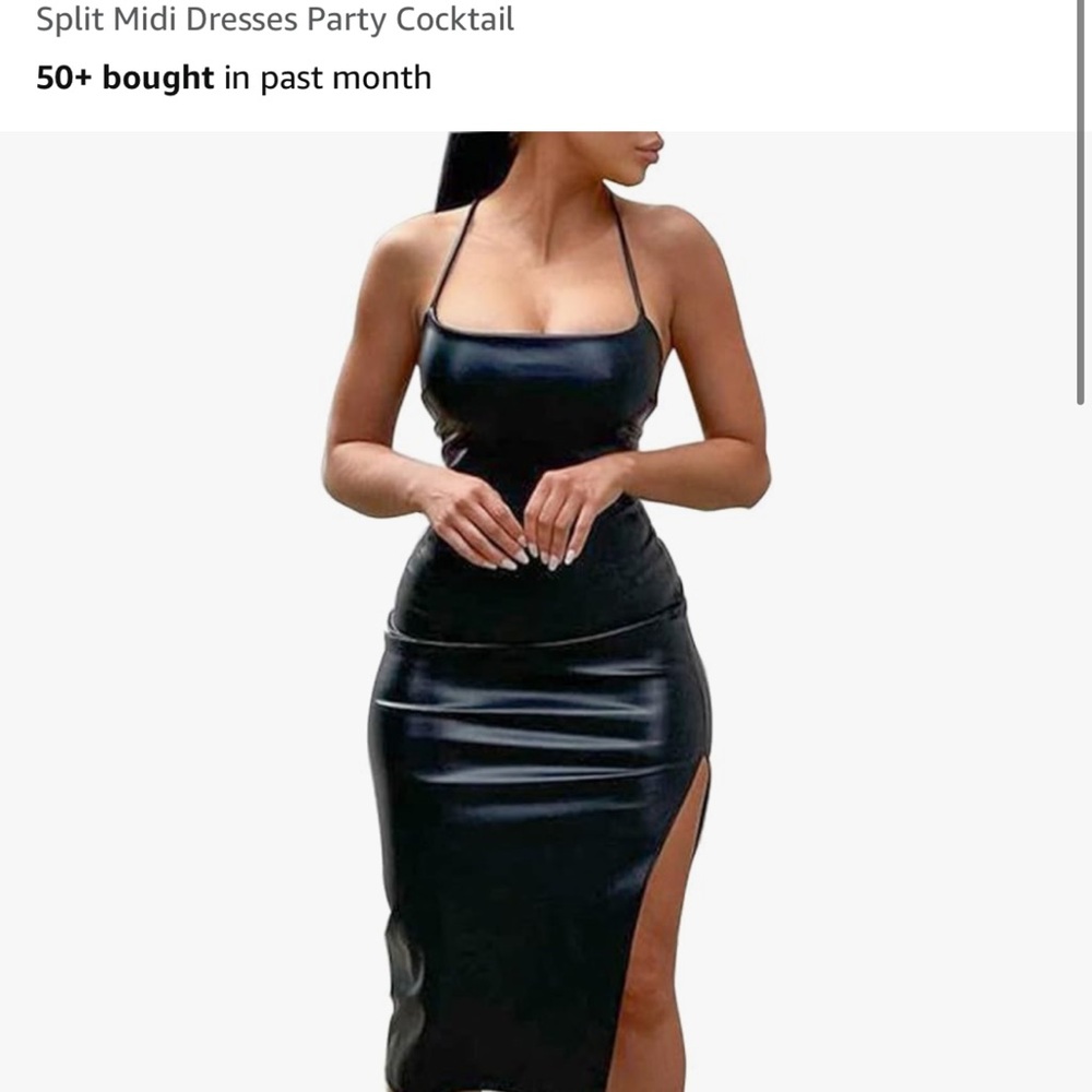 Elegant Black Midi Dress